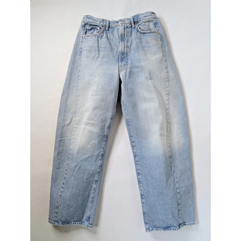MOTHER Light Blue Wide-Leg Flare Jeans